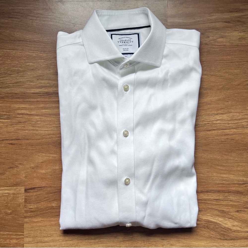 White Mens Buttondown